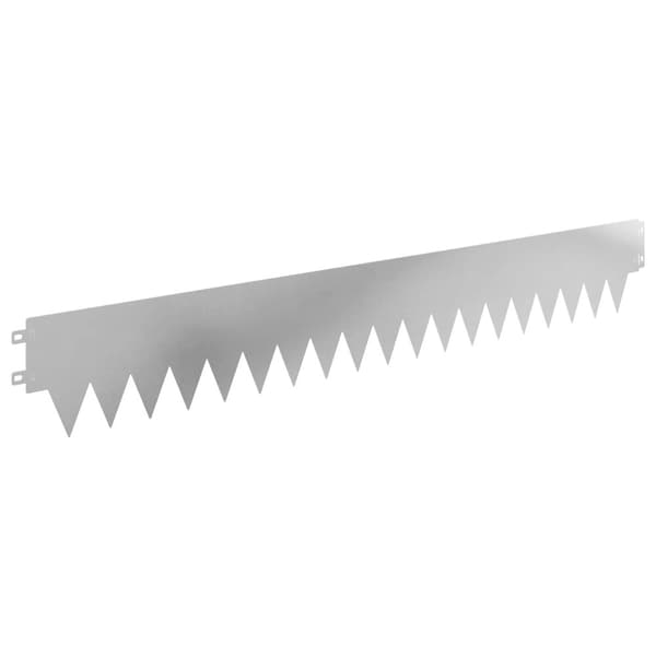 Kant för gräsmatta 20 pcs 103 x 15 cm metall Silver