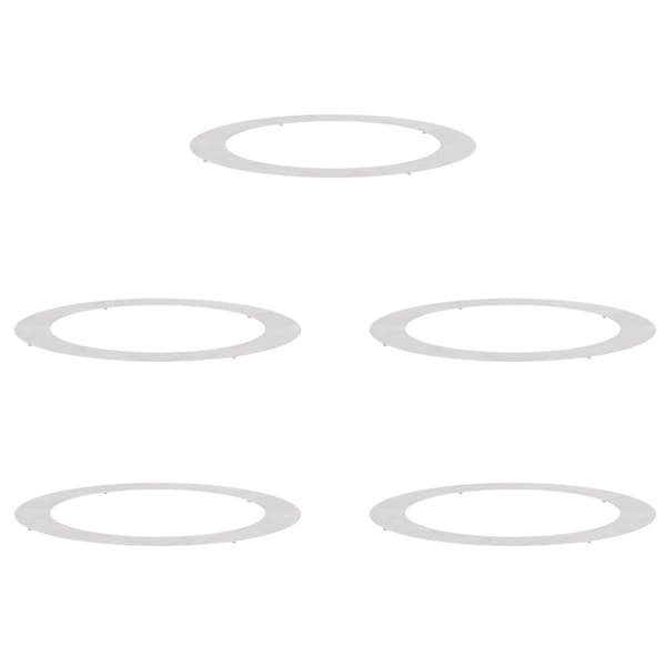 lämplig för Flat Trädringar 5 pcs Silver Ø90 / 120 cm