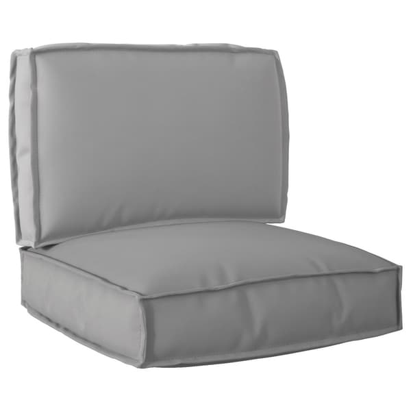 Pallkuddset 2 pcs Grå Oxford Tyg