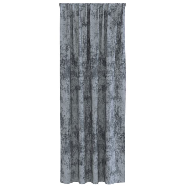 Sammetsgardiner 2 pcs Silvergrå 260 x 140 cm Sammet
