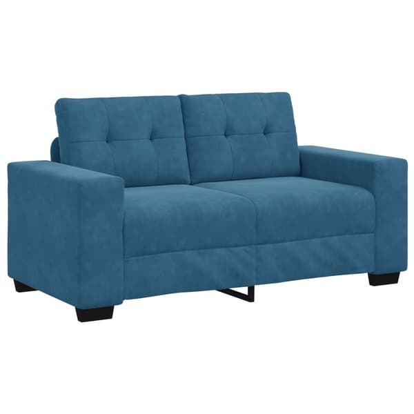 Soffset 3 pcs Blå 221 x 80 x 80 cm Sammet