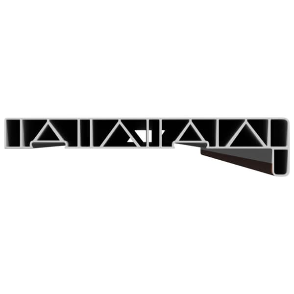 Fönsterbräda Brun trä 160 x 25 x 4,5 cm PVC