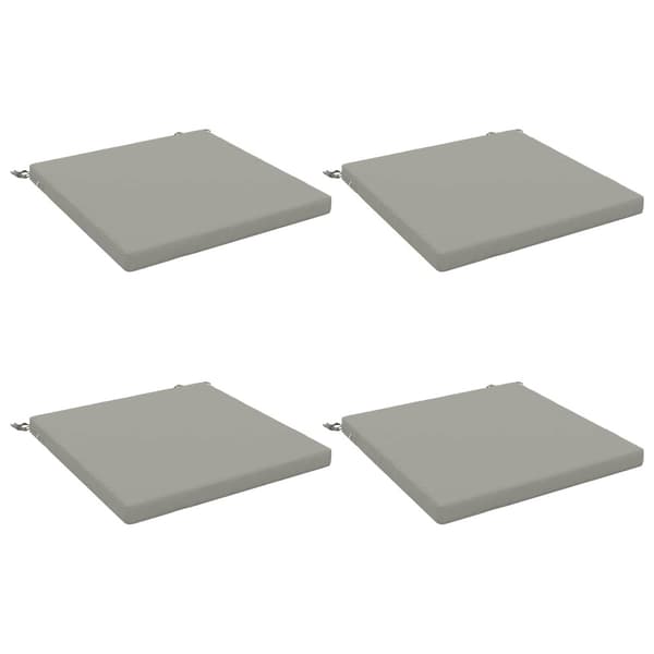 4-delade Sittdynor SOEST 4 st 100% Polyester Grå 80 x 80 x 5 cm