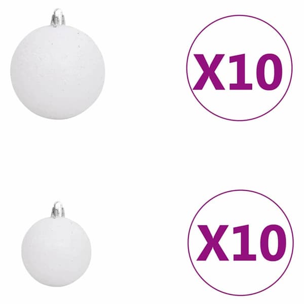 Smal julgran Grön 180 cm PVC och solid furu