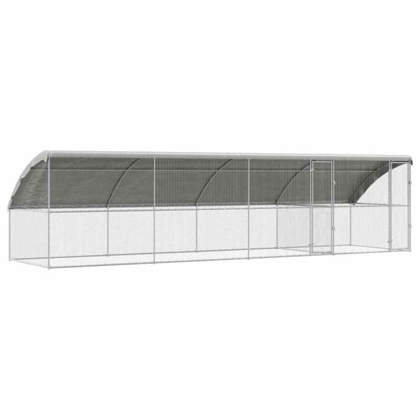 Hönshus 4 pcs Silver 800 x 200 x 200 cm Galvaniserat Stål