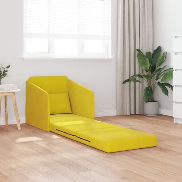 Soffsäng Gul 65 x 80 x 83 cm Sammet