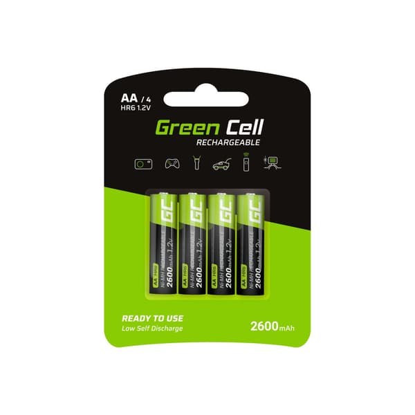 Green Cell HR6 batteri - 4 x AA-typ - NiMH