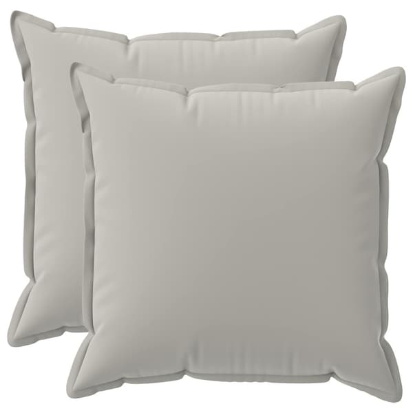 Kuddöverdrag 2 st HOUTEN Grå 70 x 70 cm Polyester