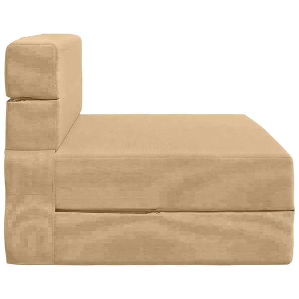 Fällbar Soffbed Grön grå 70 x 72 x 60 cm Tyg