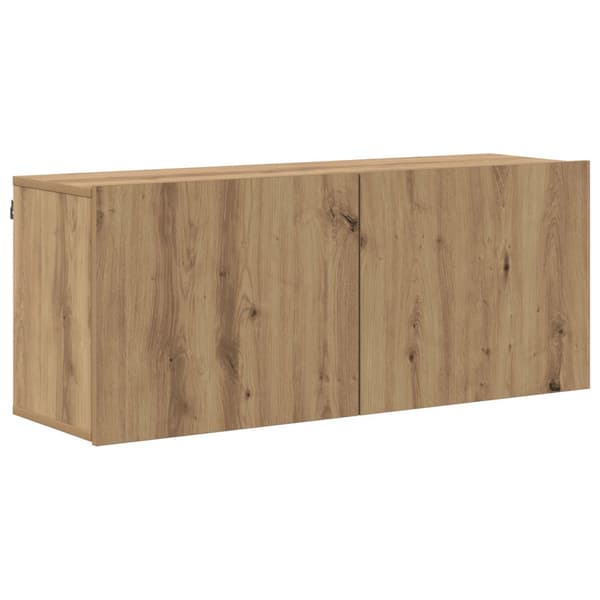 TV-väggmodul Väggmonterad 5 pcs Artisan Ek Konstruerat trä