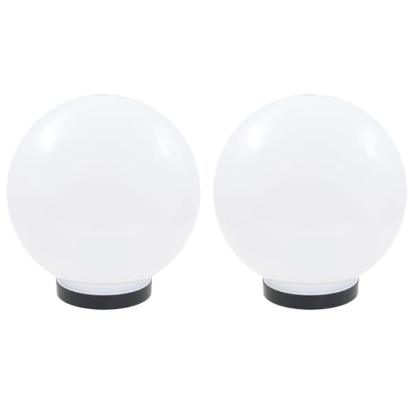 Globlampa LED set 2 st sfäriska 25 cm PMMA