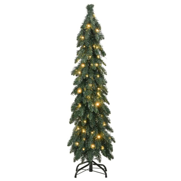 Belyst plastgran med 60 LEDs 120 cm