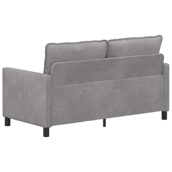 Soffa Ljusgrå 156 x 81 x 87,5 cm Sammet