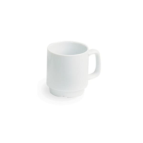 Mugg med öra porslin 26cl vit 6/fp