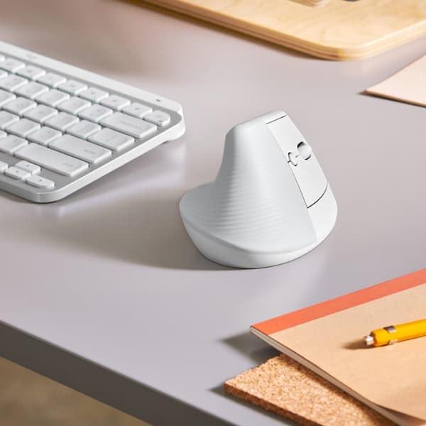 Logitech Lift datormöss högerhand Trådlös RF + Bluetooth Optisk 4000 DPI