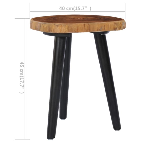 Soffbord 40x45 cm massiv teak