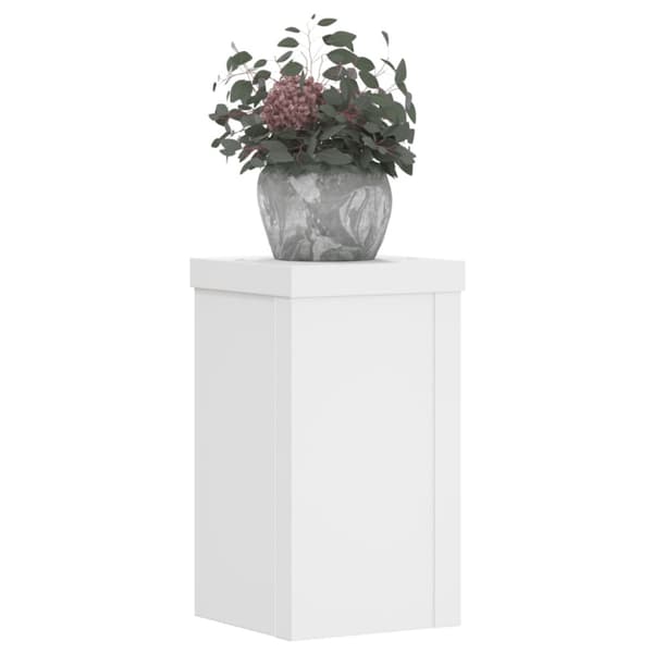 Växtställ 2 st vit 10x10x18 cm konstruerat trä