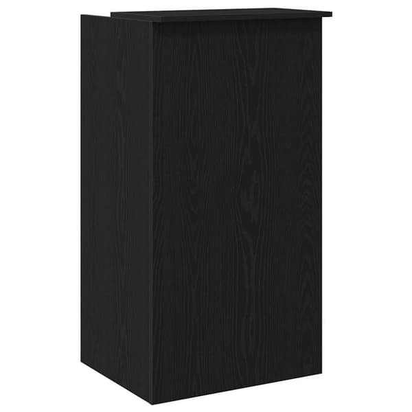 Receptionsdisk svart 55x50x103,5 cm konstruerat trä