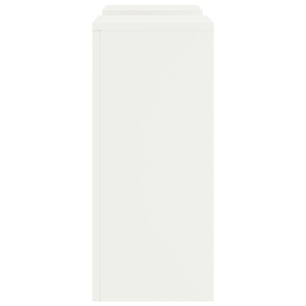 Växtställ 2 pcs Vit 24 x 24 x 55 cm Stål