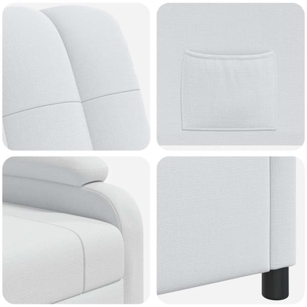 Recliner Vit Tyg