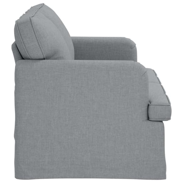 Soffa Ljusgrå 144 x 80 x 85 cm tyg