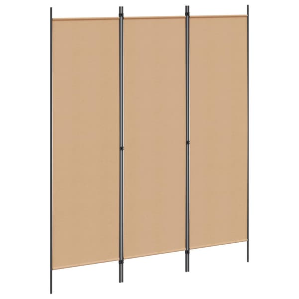 3-panelers rumskärm Beige 150 x 180 cm Tyg
