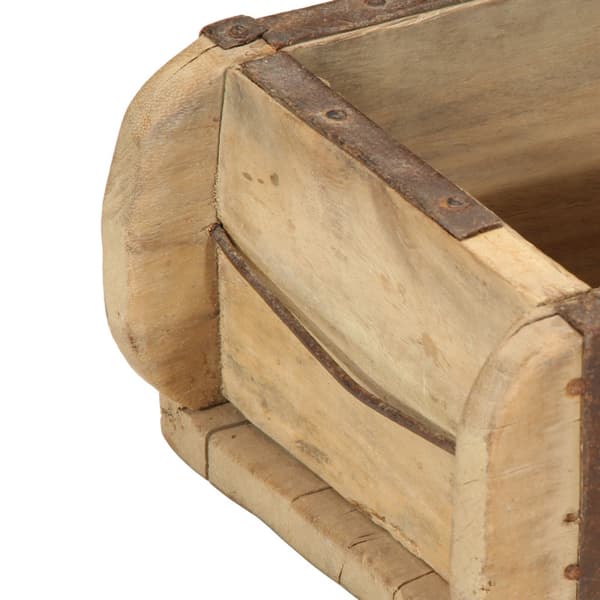 Bricka 4 pcs Brun 57 x 15 x 9 cm Solid återvunnen trä