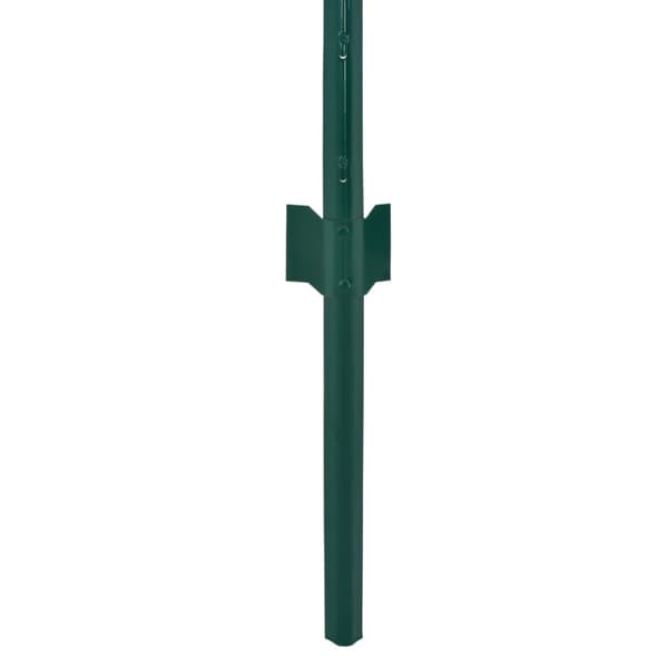 Stängsel med stolpar stål 25x2 m grön