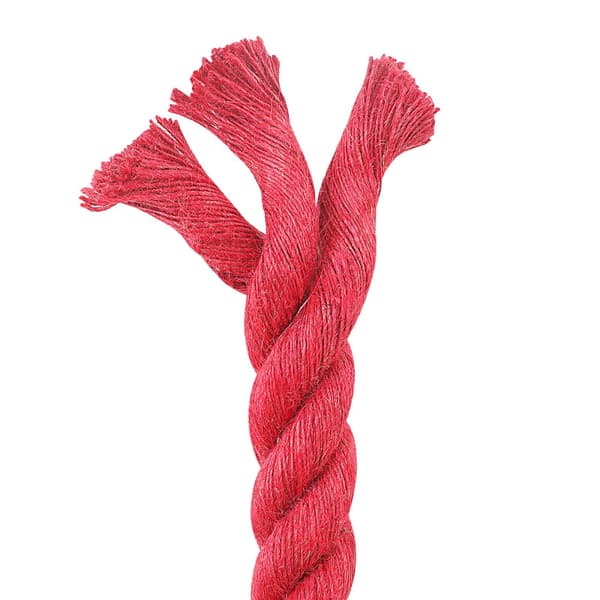 Juterep Röd 100% Tossa jute