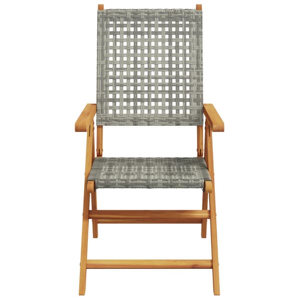 Trädgårdsmöbelset 5 pcs Grå Massivt Akaciaträ