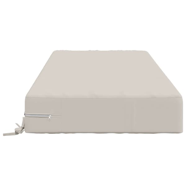 Sittkudde SOEST 100% Polyester Vit 120 x 60 x 15 cm