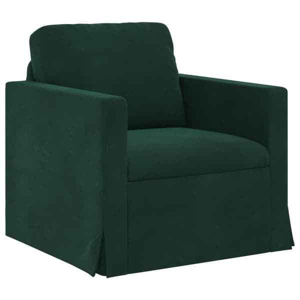 Soffset 2 pcs Mörkgrön 228 x 78 x 80 cm Sammet