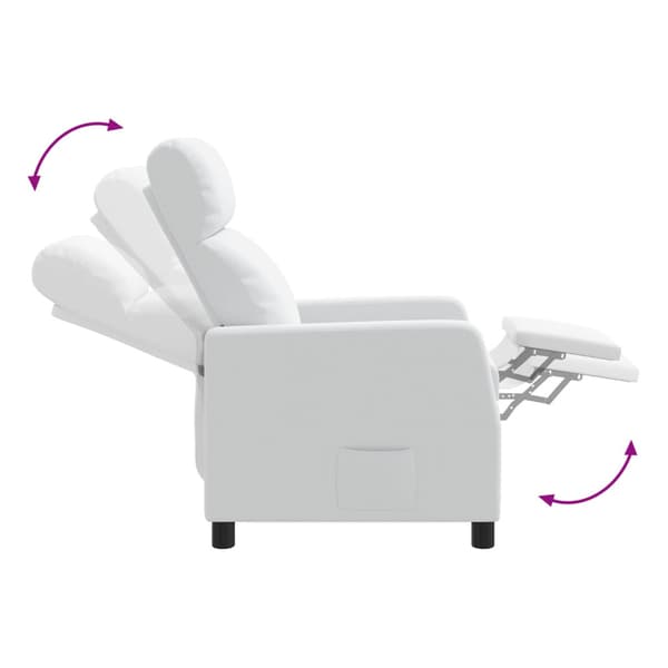 Recliner Vit Tyg