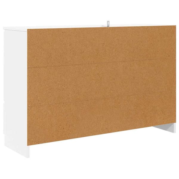 Sideboard med låda Vit 100 x 30 x 65,6 Konstruerat trä