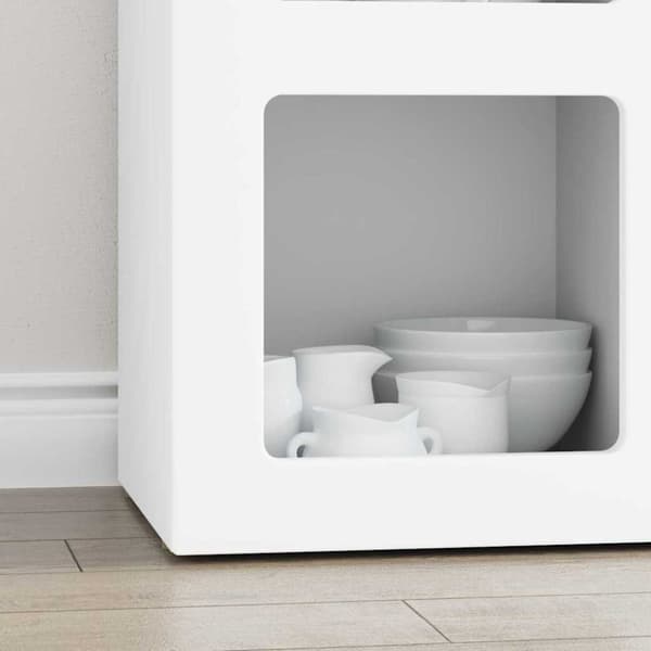 Sideboard Vit 59 x 35 x 80.5 cm Konstruerat trä