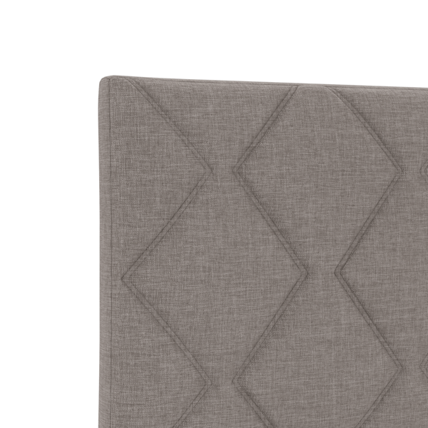 LED huvuddyna Taupe 80 cm tyg