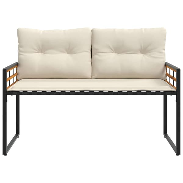 Utemöbelset med kudde 4 pcs Kräm
