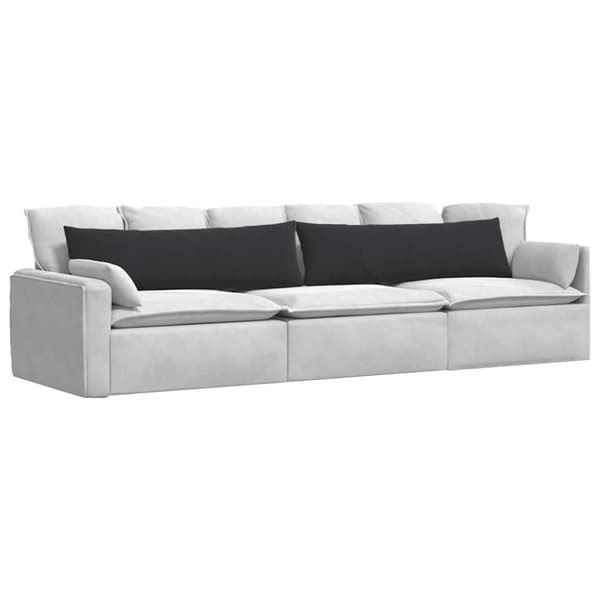Sofakuddar 2 pcs Svart 145 x 40 cm Kordread tyg