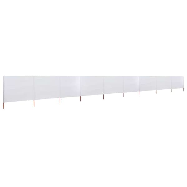 Vindskydd 9 paneler tyg 1200x120 cm sandvit