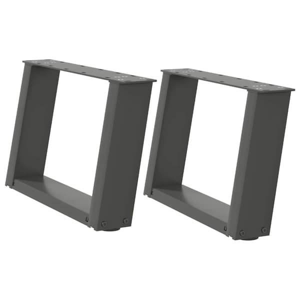 Soffbordsben U-formade 2 st antracit 40x(30-31) cm stål