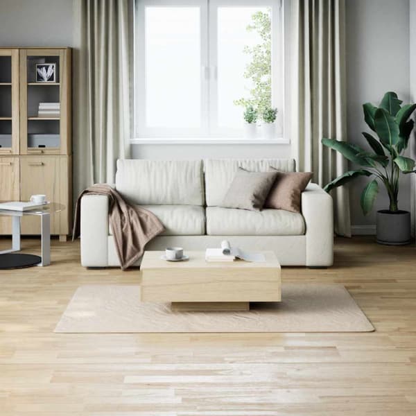 Shaggy-matta gräddvit 120x183 cm polyester