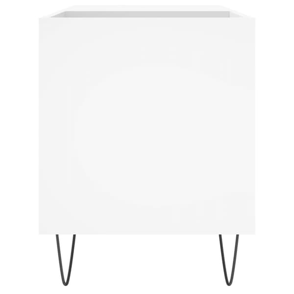 Stereobänk vit 85x38x48 cm konstruerat trä