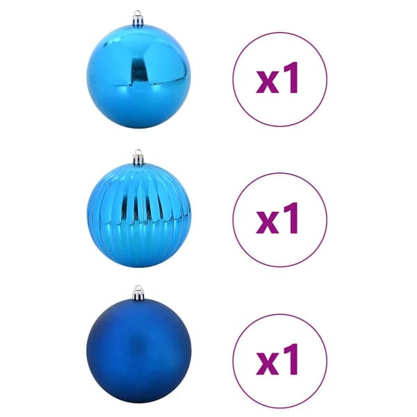 Julkula set XXL 3 pcs Blå Plast