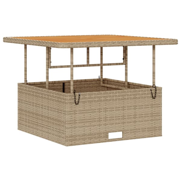 Trädgårdsmöbelset Beige konstrotting