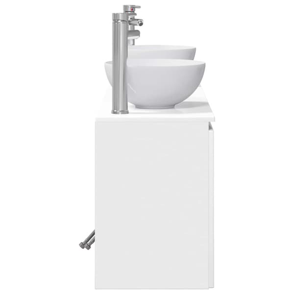 Badrumsskåpsset 3 st Vit högglans 49,5 x 41 x 64,5 cm