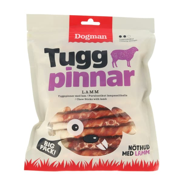 Tuggpinnar med Lamm 25p Vit 12,5cm