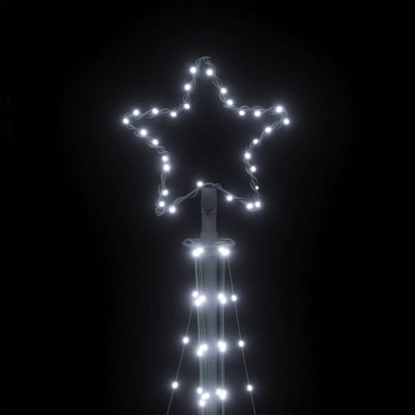 LED julgran 447 LEDs kallvit 250 cm
