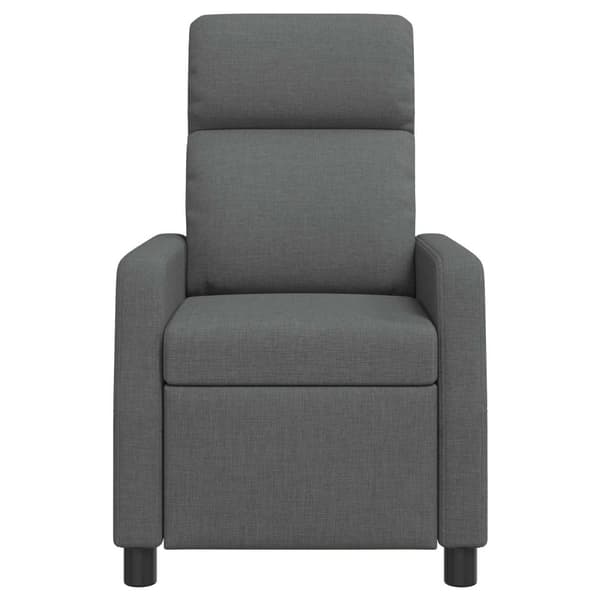 Massagefåtölj Mörkgrå Tyg