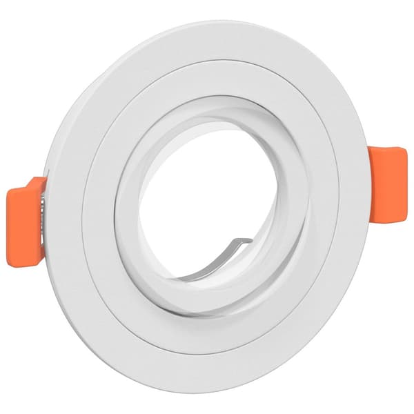 Spotlight 6 pcs Vit 9 x 9 x 2 cm Aluminium