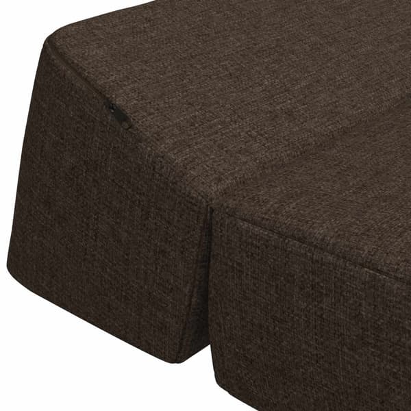 Fällbar Soffbed Taupe 60 x 70 x 41 cm Tyg